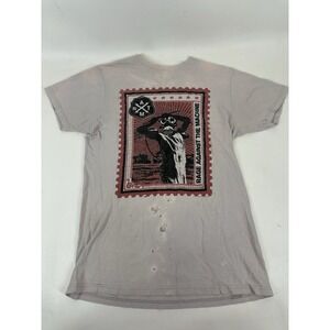 Rage Against The Machine T Shirt Stamp Gas Mask Trashed Size M Bay Island